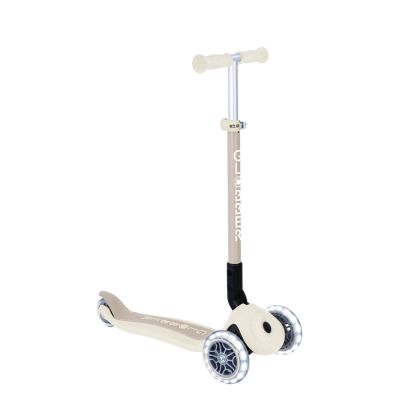 Globber PRIMO FOLDABLE LIGHTS ECOLOGIC scooter - Coconut (696-566-2)