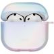 2. Uniq Iridescia case for AirPods 4 Hang Case - holo white