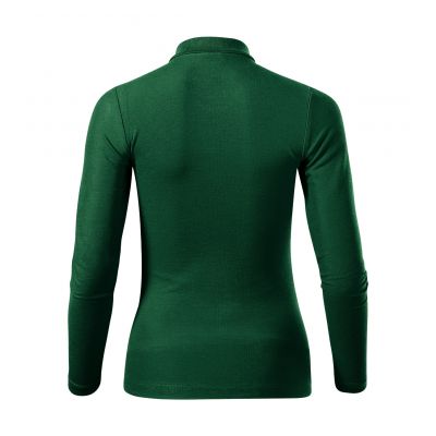 3. Malfini Pique Polo LS W MLI-231D3 dark green polo shirt