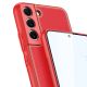 7. Dux Ducis Yolo elegant cover made of ecological leather for Samsung Galaxy S22 + (S22 Plus) red