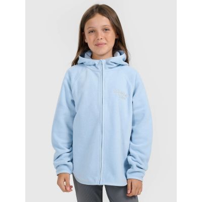 3. Girls' loose fleece with hood 4F 4FJRAW25TFLEF444-33S