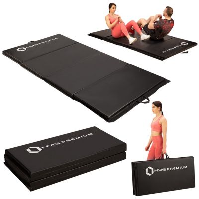 8. Folding gymnastics mattress black 2400x1200x50mm HMS MGS01