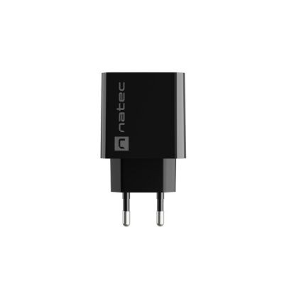 NATEC RIBERA USB-A + USB-C 20W POWER DELIVERY CHARGER BLACK NUC-2062