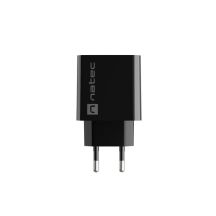 NATEC RIBERA USB-A + USB-C 20W POWER DELIVERY CHARGER BLACK NUC-2062