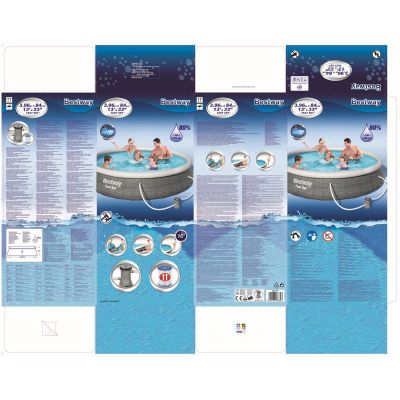 6. Bestway 57376 Fast Set Expansion Pool 396x84