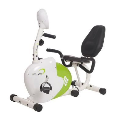 33. HMS R9259 white and green recumbent magnetic bike
