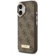 2. Guess 4G Logo Plate MagSafe case for iPhone 17 - brown