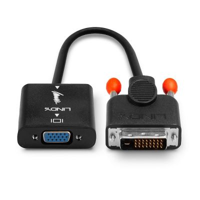 5. Lindy 38189 0.1m DVI-D VGA (D-Sub) Cable Adapter Black