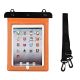 Waterproof PVC tablet case - orange