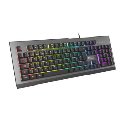 6. GENESIS Rhod 500 RGB Gaming Keyboard USB QWERTY Portuguese Black, Silver
