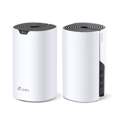 3. TP-LINK | AC1900 Whole Home Wi-Fi System | Deco S7 (2-pack) | 802.11ac | 10/100/1000 Mbps | Ethernet LAN (RJ-45) ports: 1 | Mesh support: Yes | MU-MiMO: Yes | No mobile broadband | Antenna type: Internal