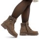 8. Women's comfortable brown trapper boots Rieker Y7621-25