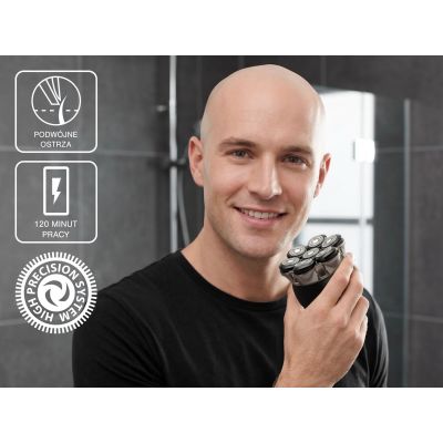 13. ELDOM G60 7-BLADE RASHING SHAVER LED DISPLAY, BUTTON TRAVEL LOCK IPX6, 120 MIN RUN TIME