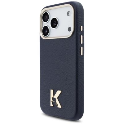 2. Karl Lagerfeld Karl Head Logo MagSafe Case for iPhone 17 Pro Max - Blue