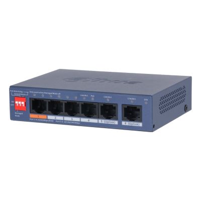 Dahua Technology CS4006-4ET2GT-60 Managed Network Switch L2 Gigabit Ethernet (10/100/1000) Supports PoE Blue