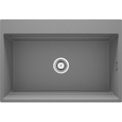 Single-bowl magnetic granite sink