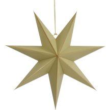 DECORATIVE HANGING PAPER STAR FSC 18x75CM BEIGE 7 ARMS MICA