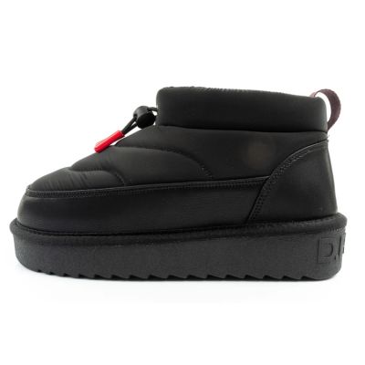 2. D.Franklin women's snow boots winter fashionable insulated ankle boots black