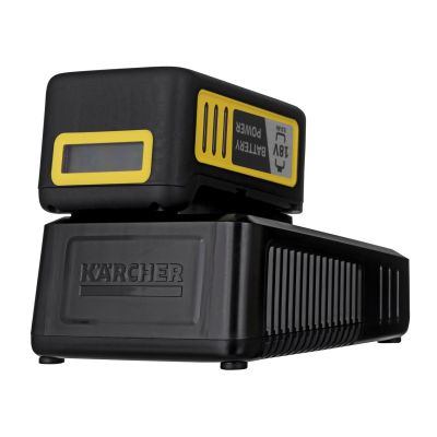 6. Fast Charger + KARCHER 18 V 5 Ah Battery