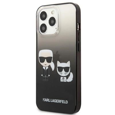 2. Karl Lagerfeld Gradient Ikonik Karl&Choupette Case for iPhone 13 Pro / iPhone 13 - Black