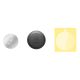 7. Baseus Magnet Iron Suit plates for magnetic holders, self-adhesive - silver and black (2 pcs.)