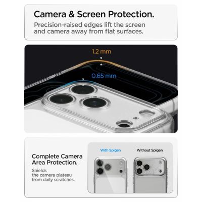 10. Spigen Ultra Hybrid Case for iPhone 18 Pro Max / 17 Pro Max - Transparent