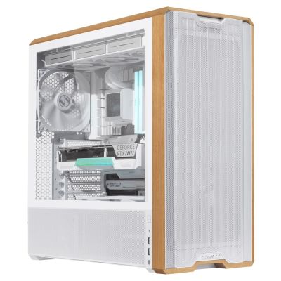 3. Lian Li Lancool 217 PC Case, Midi-Tower, ATX, Tempered Glass - White