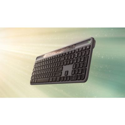 5. Logitech Signature Slim Solar+ K980 Keyboard Universal RF Wireless + Bluetooth QWERTY UK International Graphite