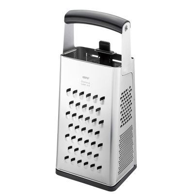 2. GEFU 10761 Manual Grater/Spiralizer Grater with Container Black, Silver