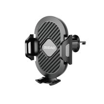Dudao F2+ smartphone holder for the air vent with clamp - black