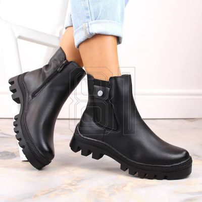 4. Potocki W WOL186 insulated ankle boots with a pocket, black