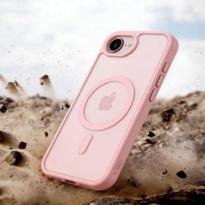 7. Tech-Protect BasicMag MagSafe Case for iPhone 16e / 17e - Matte Pink