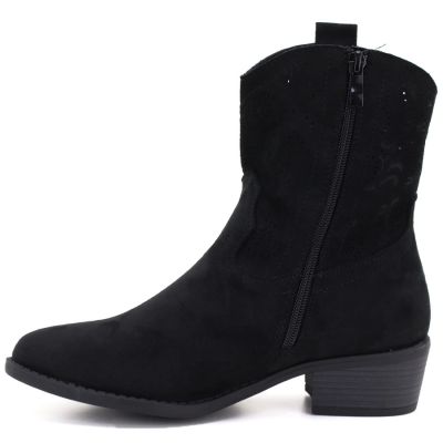 3. Women’s Black Openwork Ankle Boots M.Daszyński MR2353-23