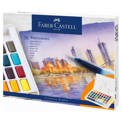 4. FABER CASTELL CS watercolor paints, 36 colors, cubes