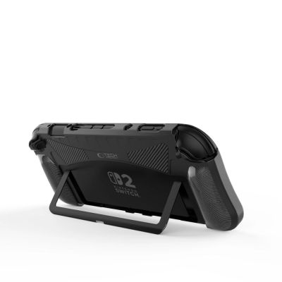 2. Tech-Protect TPUCarbon Case for Nintendo Switch 2 - Black