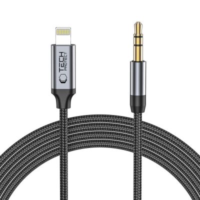 5. Tech-Protect UltraBoost audio Lightning / mini jack 3.5mm cable 1m - black