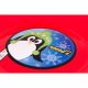 4. UFO RED PLASTIC SNOW SLED R.S.