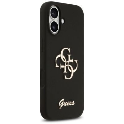 4. Guess Silicone Big 4G Script Case for iPhone 17 - Black