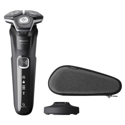 11. Philips Series 5000 S5898/35 Wet and Dry Electric Shaver with 2 Accessories