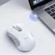 7. Baseus F02 Ergonomic Wireless Mouse USB 2.4GHz - White