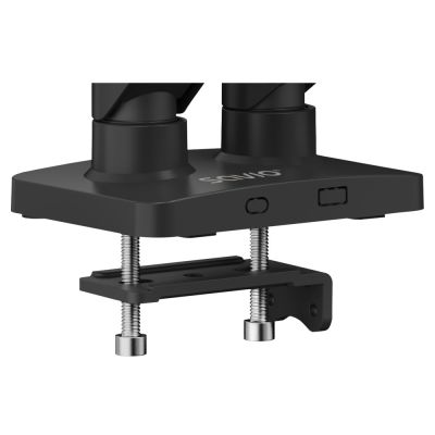 4. SAVIO DOUBLE DESK MOUNT FOR MONITORS 17"-32" 2X 2-9 KG ON SPRING UM-04