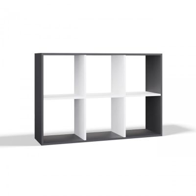 4. MALAX SHELVING 2X3 ANTHRACITE/WHITE