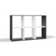 4. MALAX SHELVING 2X3 ANTHRACITE/WHITE
