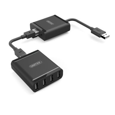 2. UNITEK Y-2516 USB 2.0 Hubs and Concentrators 480 Mbit/s Black