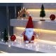 10. DECORATIVE SANTA CLAUS WITH GIFT BAG 25CM RED