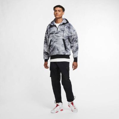 6. Air Jordan 23 Engineered Printed Hoodie Gray - CU9148-100