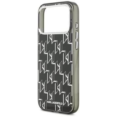 6. Karl Lagerfeld IML KL Monogram MagSafe Case for iPhone 17 Pro Max - Black