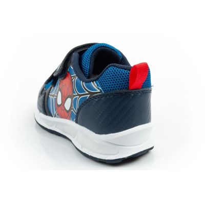 5. Leomil children's sports shoes Spiderman sneakers lightweight with velcro black blue
