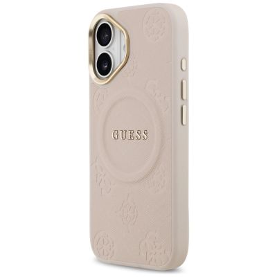 2. Guess Peony Hot Stamp MagSafe iPhone 17 Case - Pink