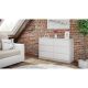 K120 KARO CHEST OF 6 DRAWERS WHITE